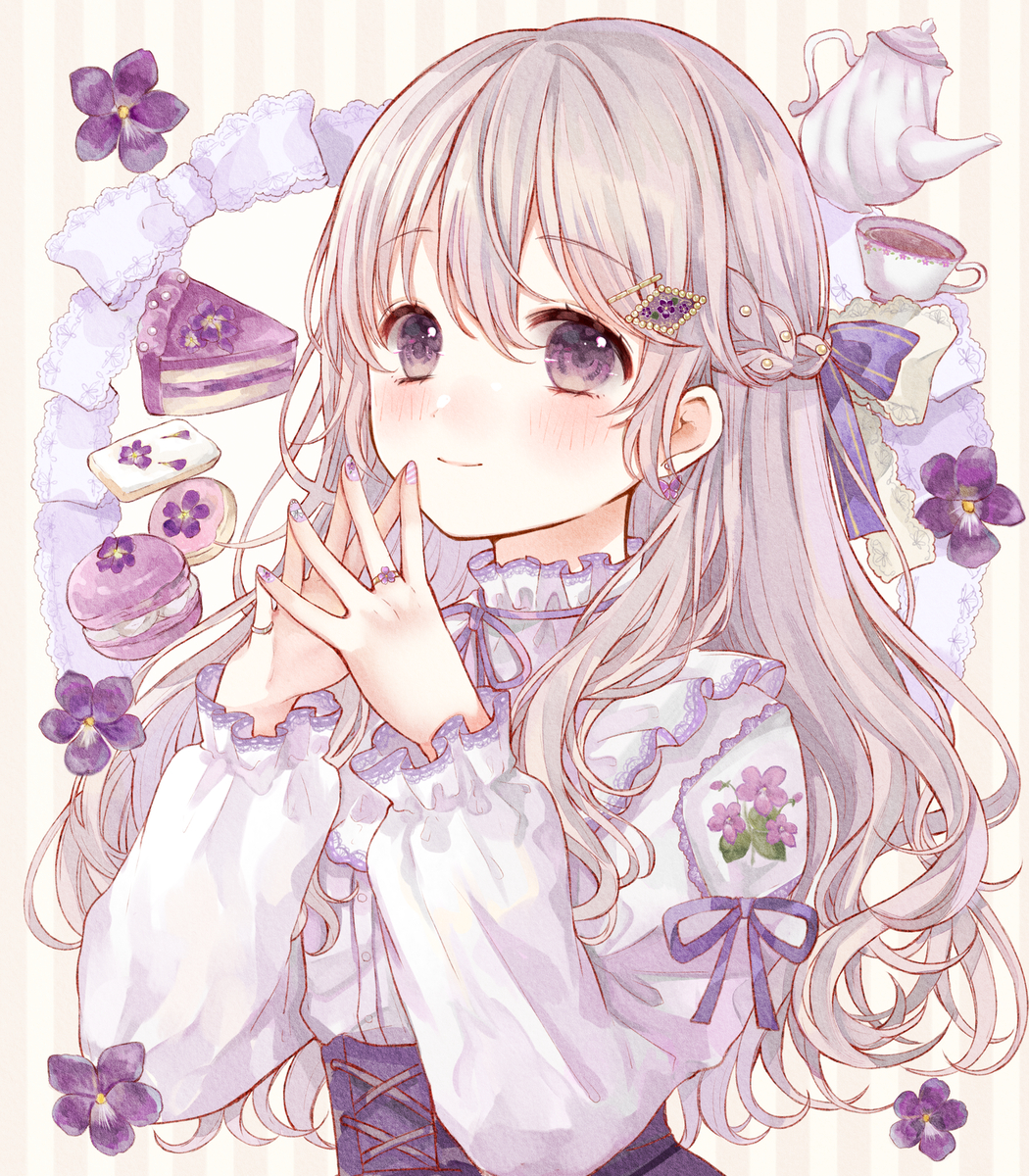 This is a pixiv picture whose title is すみれ.