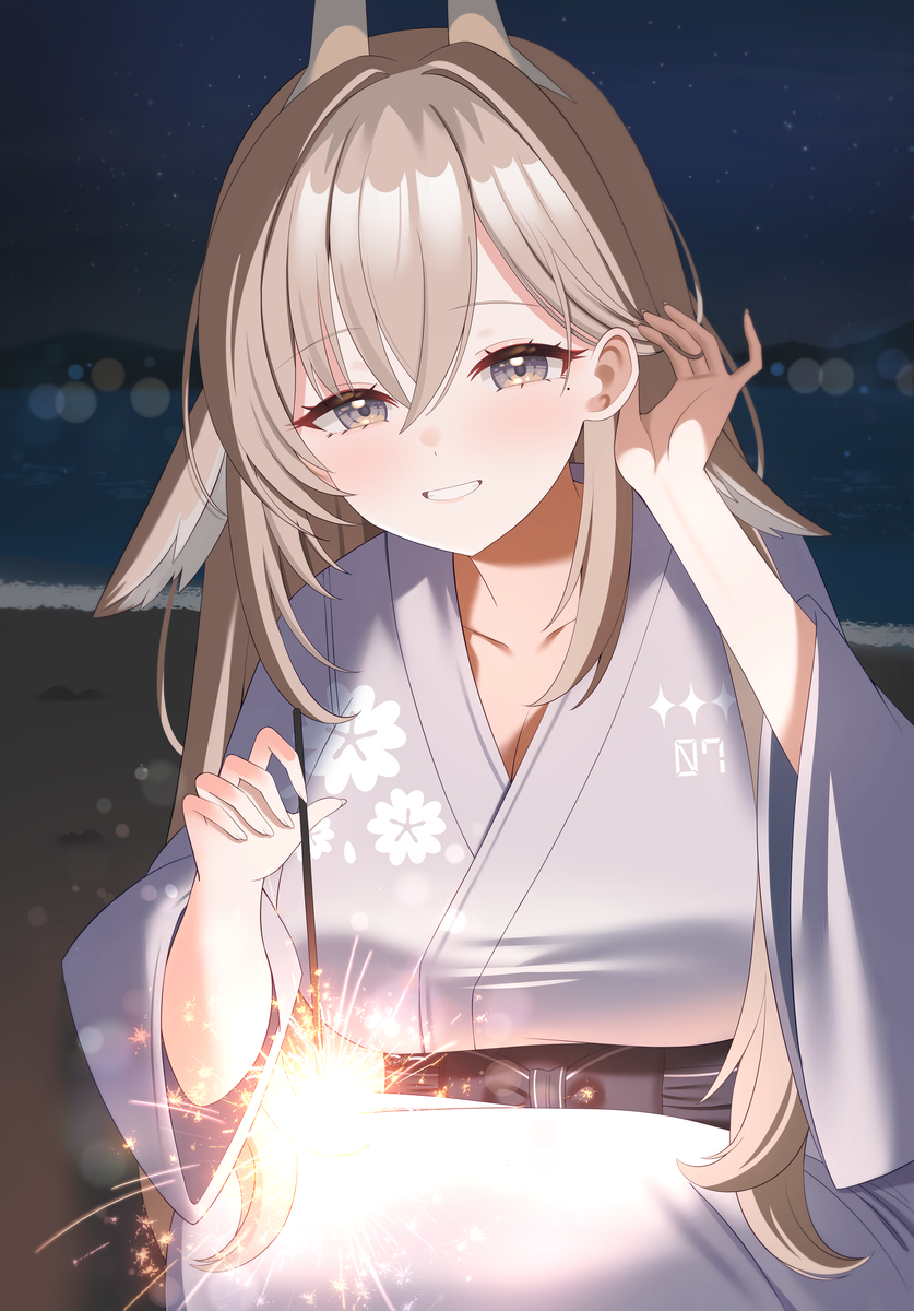 This is a pixiv picture whose title is 夏の思い出.