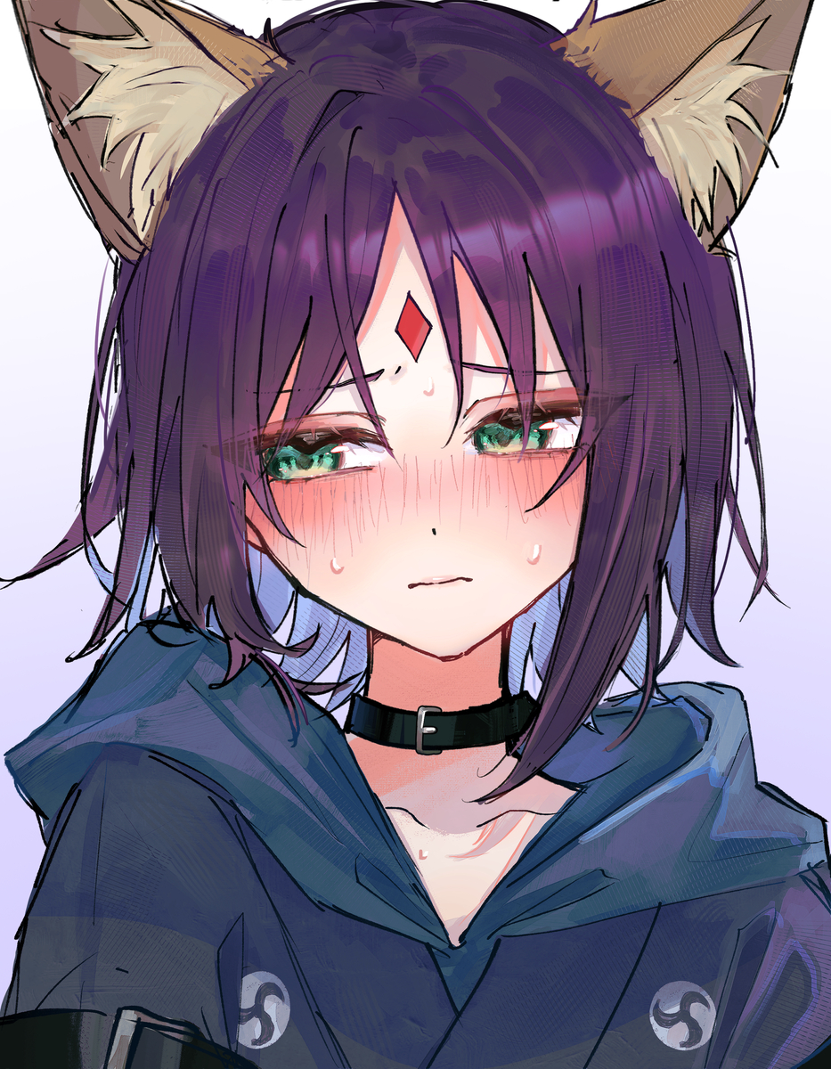 This is a pixiv picture whose title is 照れた彩葉.