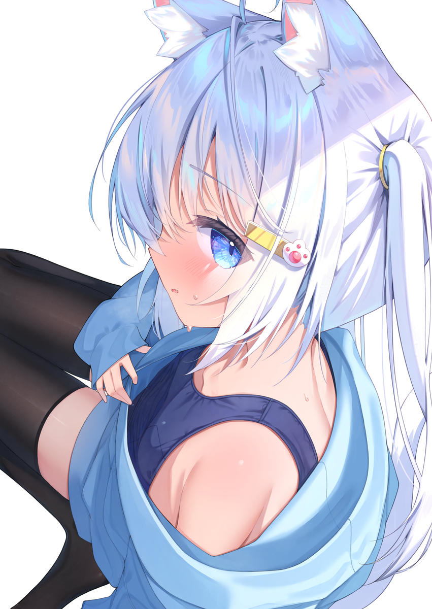 This is a pixiv picture whose title is 上から….