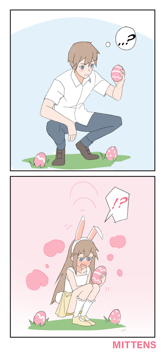 This is a pixiv picture whose title is Easter egg hunt!.