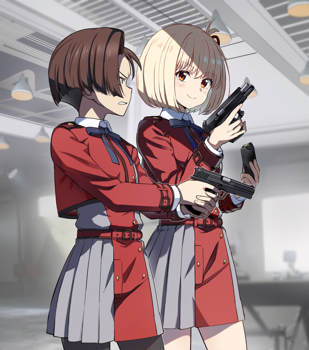 This is a pixiv picture whose title is 1stリコリス.