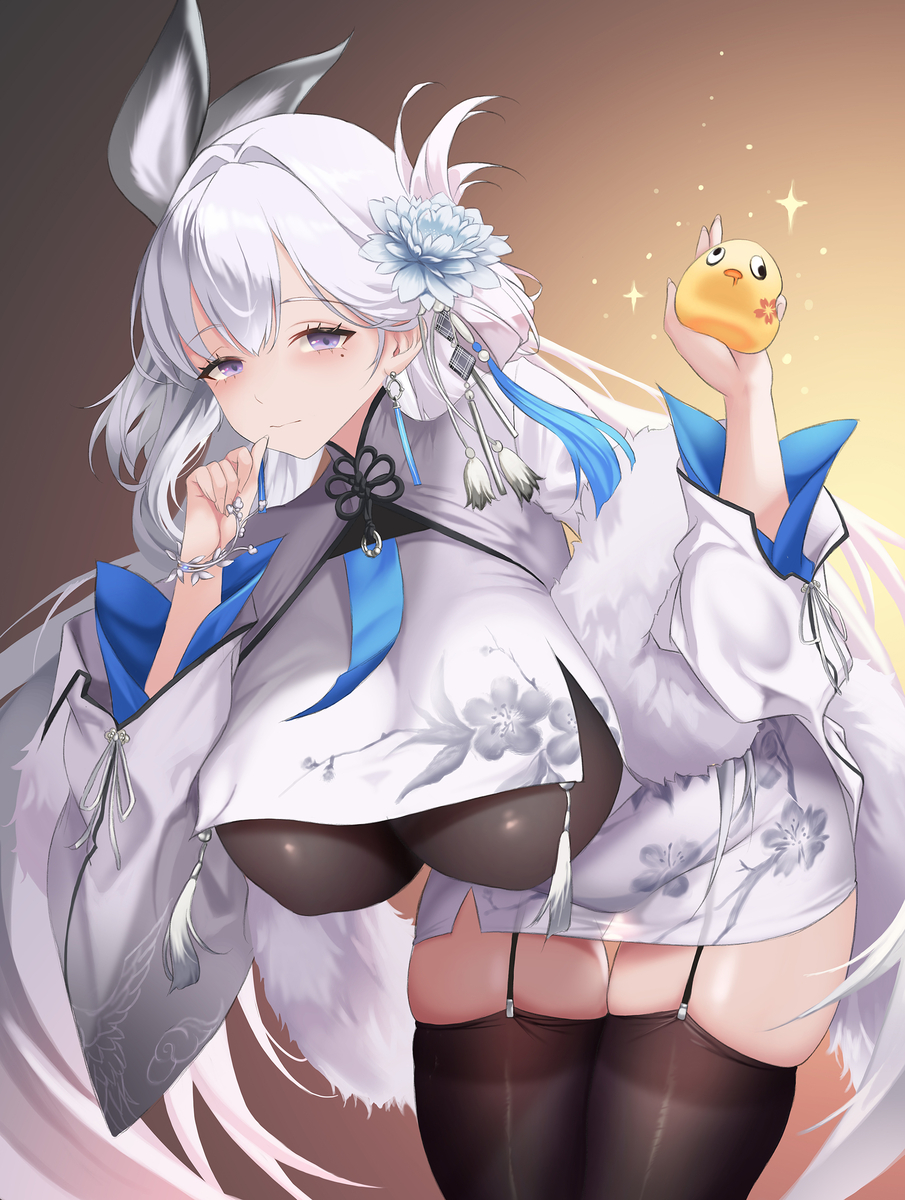 This is a pixiv picture whose title is NIKKE 백학.