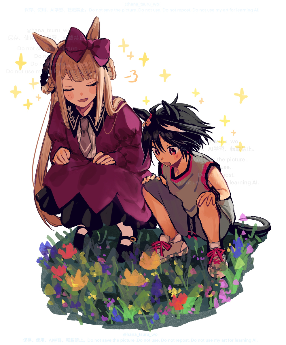 This is a pixiv picture whose title is 【※元性別、ウマ息子】年齢操作キタスイ.