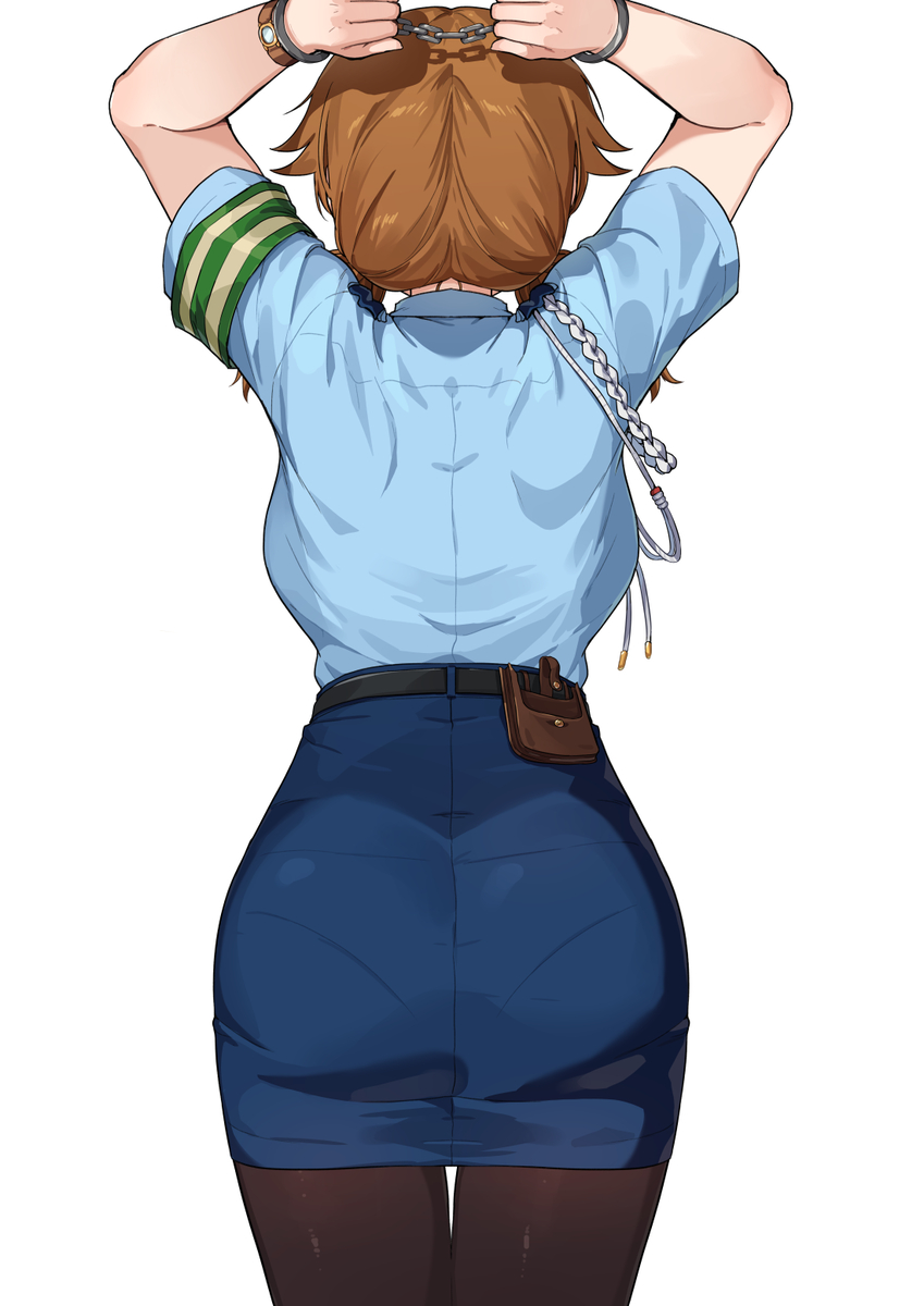 This is a pixiv picture whose title is 早苗さんお尻.
