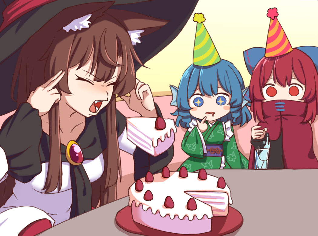 This is a pixiv picture whose title is Cake.