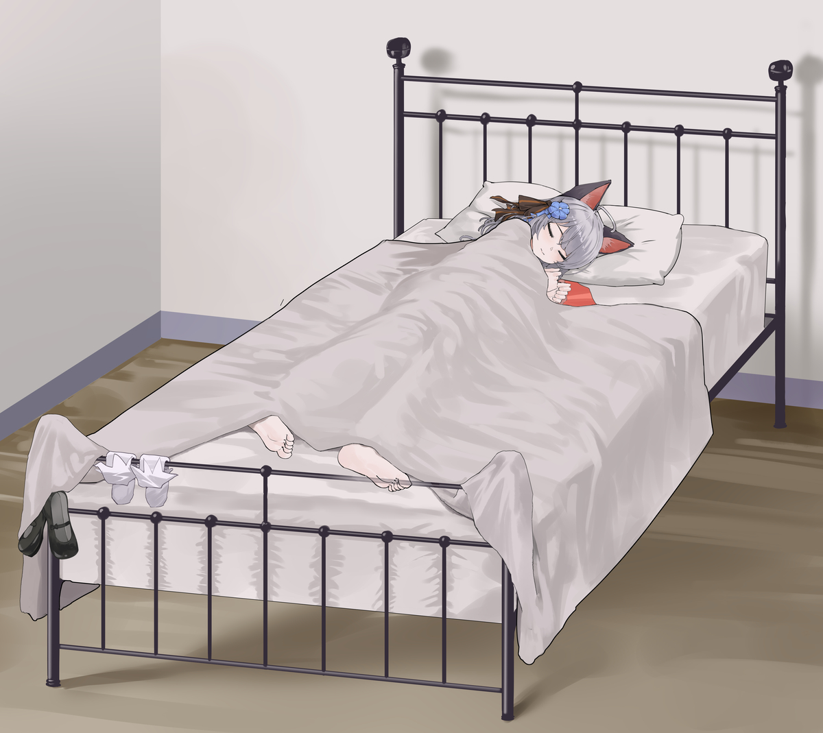 This is a pixiv picture whose title is 【Arknights】Mint.
