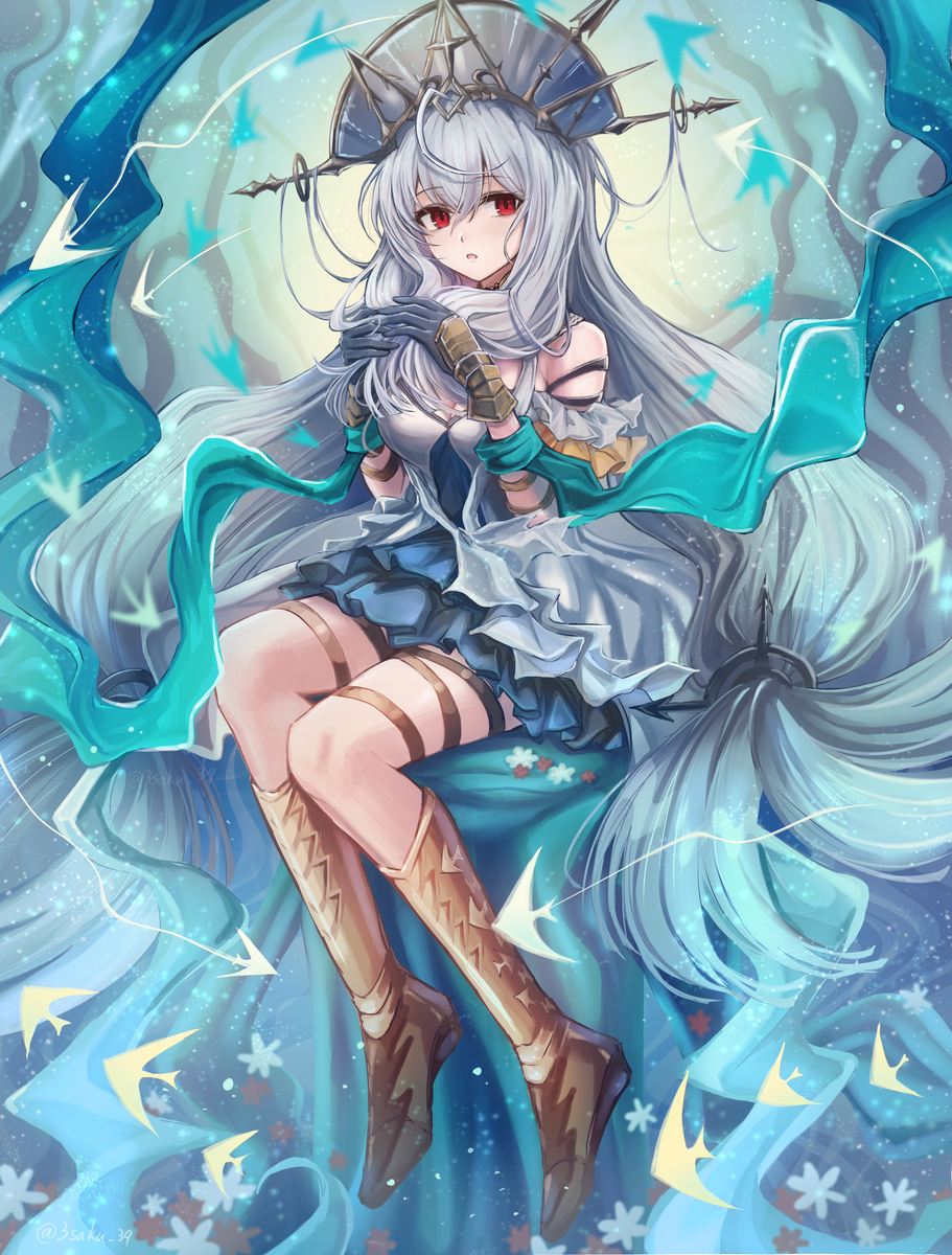 This is a pixiv picture whose title is 濁心スカジ.
