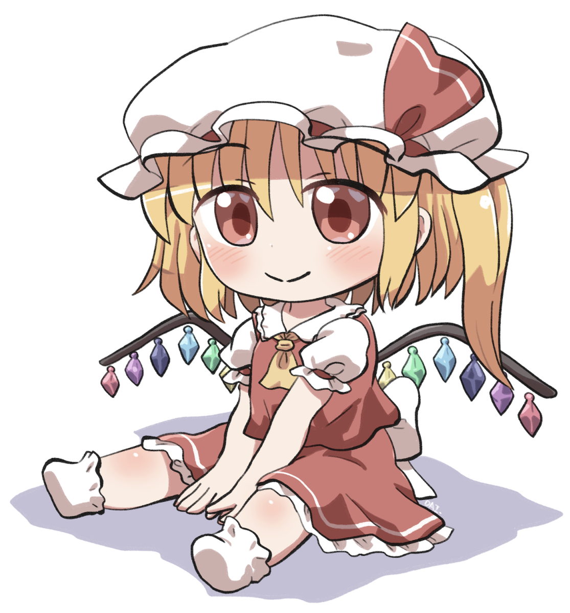 This is a pixiv picture whose title is おすわりフランちゃん.