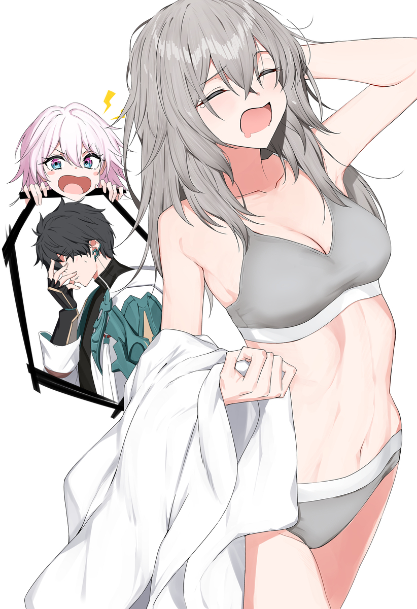 This is a pixiv picture whose title is ふあ～い.