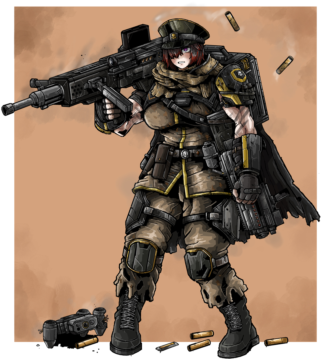 This is a pixiv picture whose title is Autocannon Helldiver.