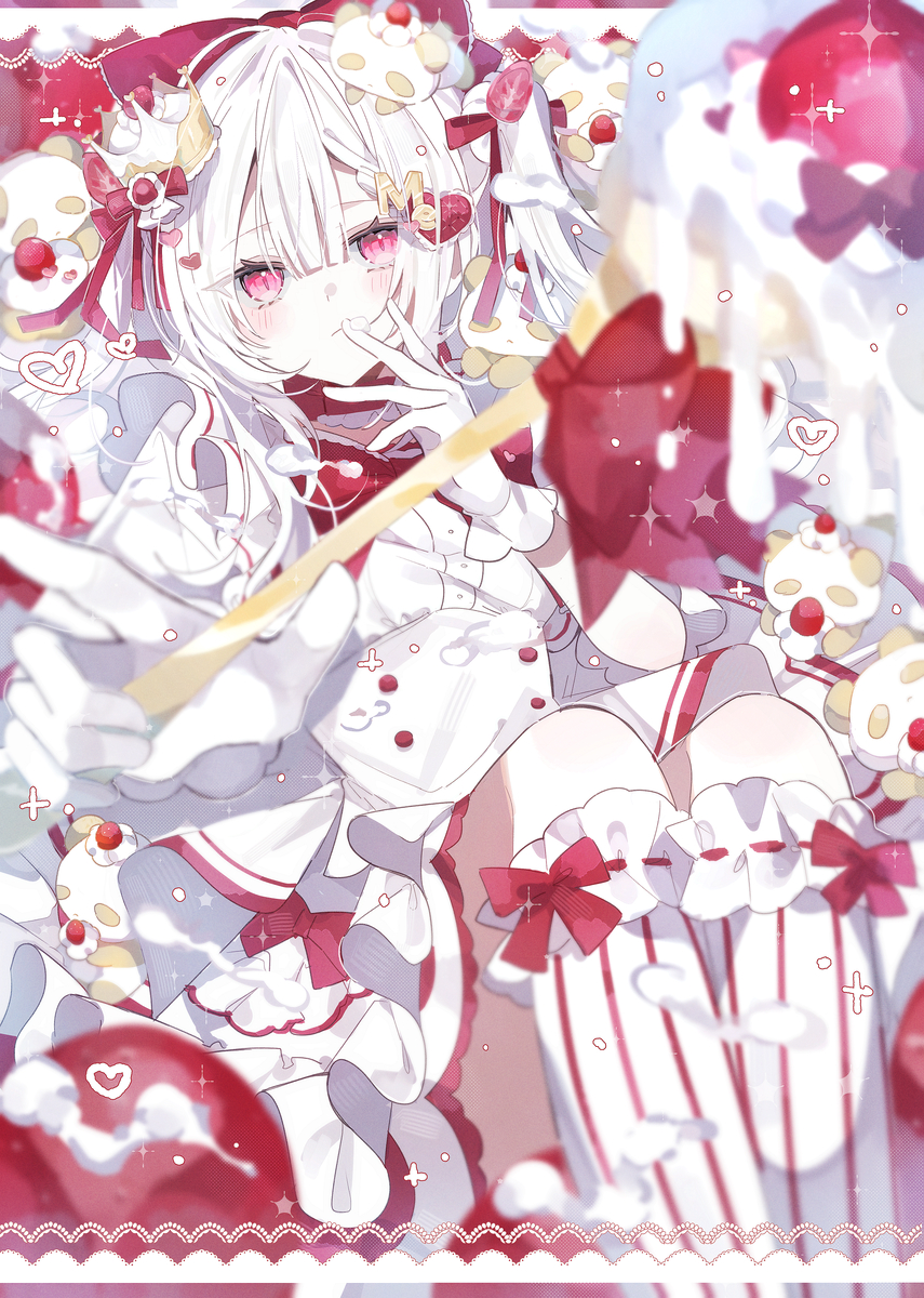 This is a pixiv picture whose title is わけたげる.