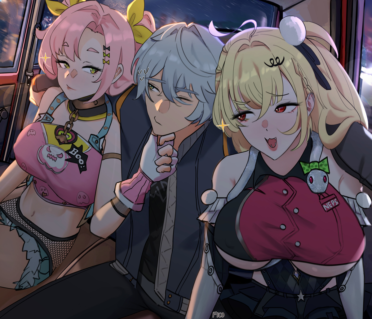 This is a pixiv picture whose title is 🌆.