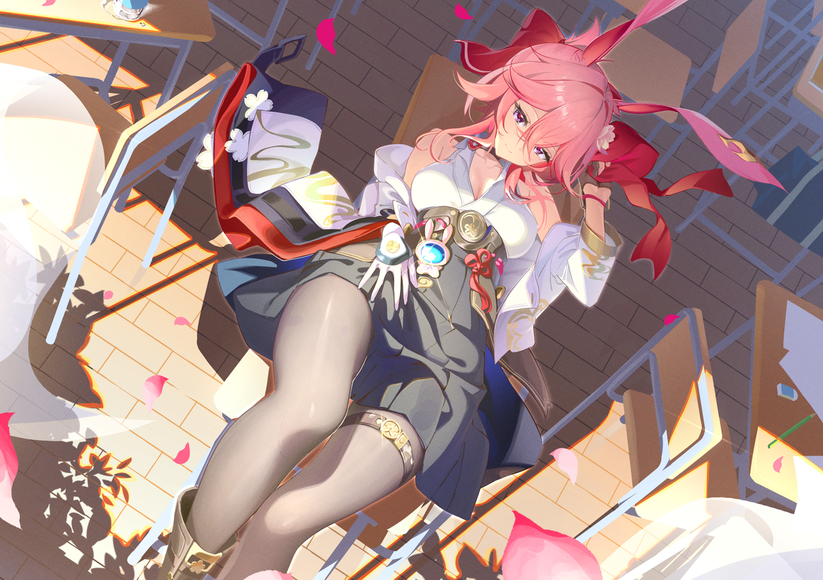 This is a pixiv picture whose title is 緋英.