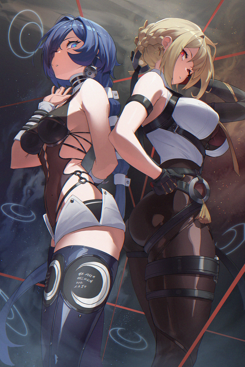 This is a pixiv picture whose title is Promeia & Evelyn.