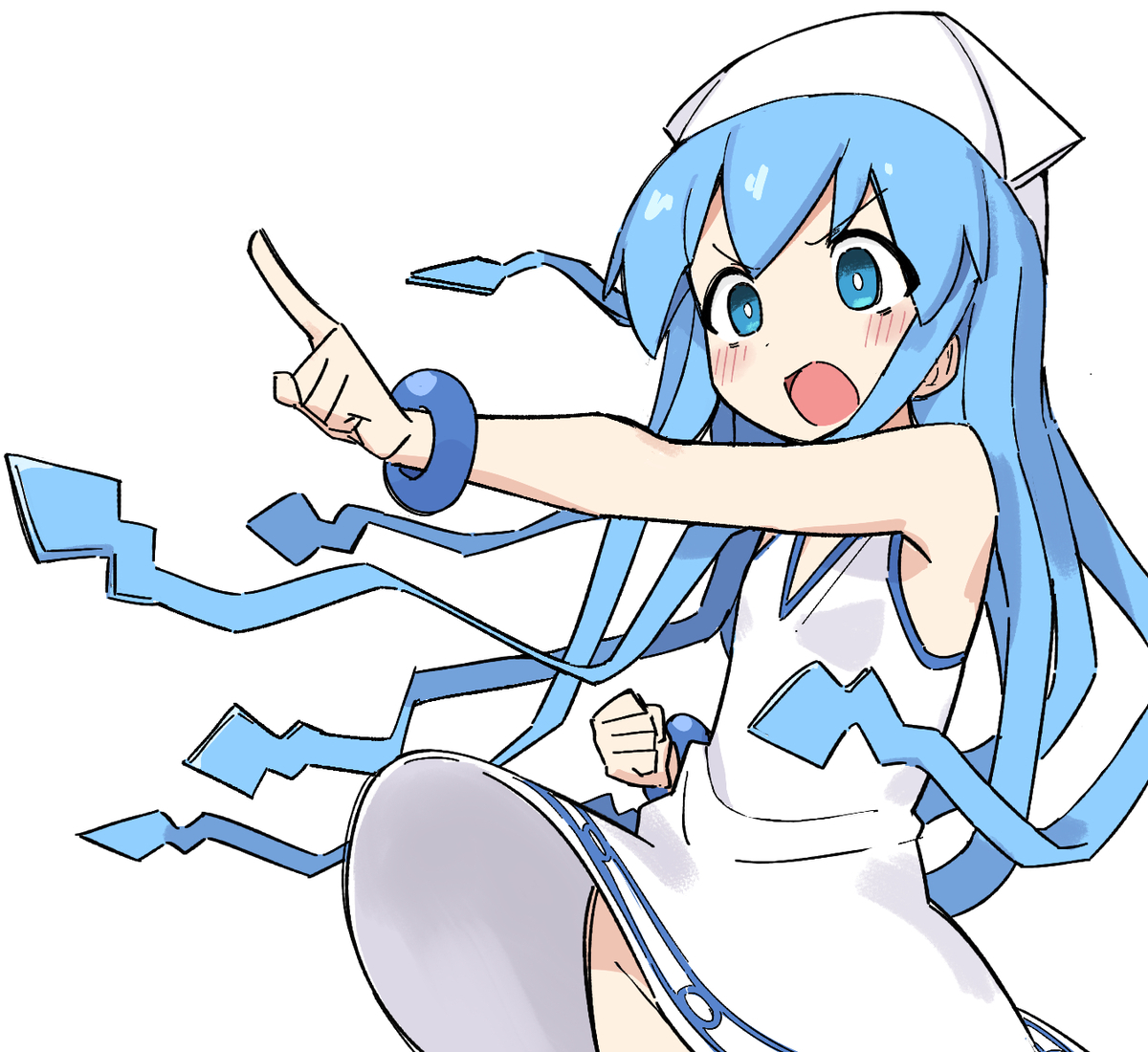 This is a pixiv picture whose title is イカ娘.