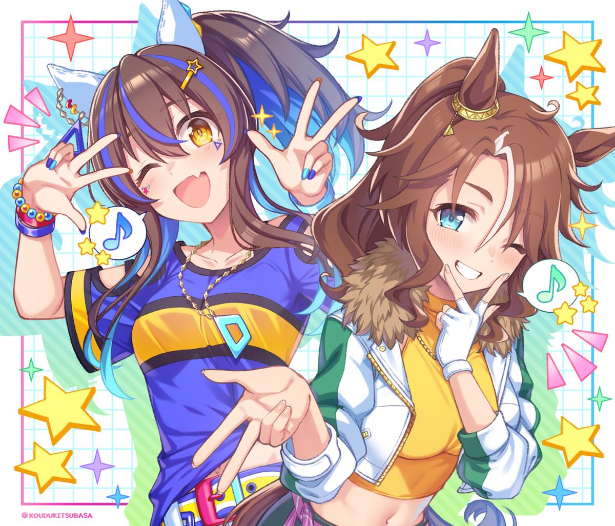 This is a pixiv picture whose title is パマヘリうぇ～い！🌟✨.