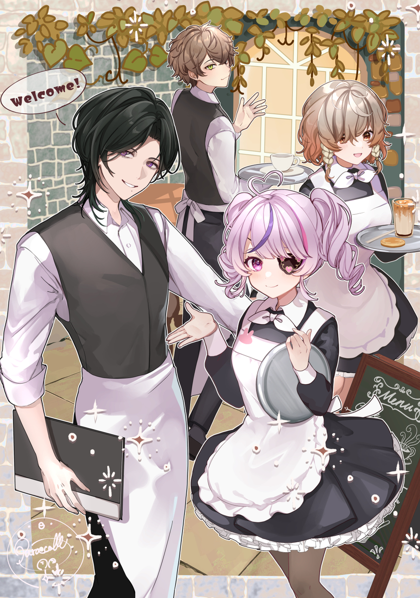This is a pixiv picture whose title is 【にじそうさく11】お品書き.