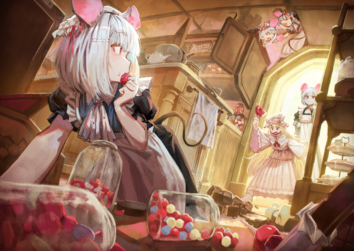 This is a pixiv picture whose title is かくれんぼ.
