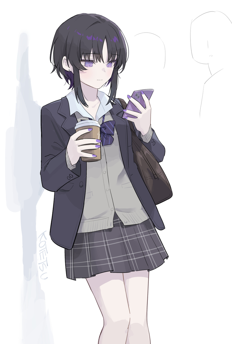 This is a pixiv picture whose title is jk宝生さん🦋.