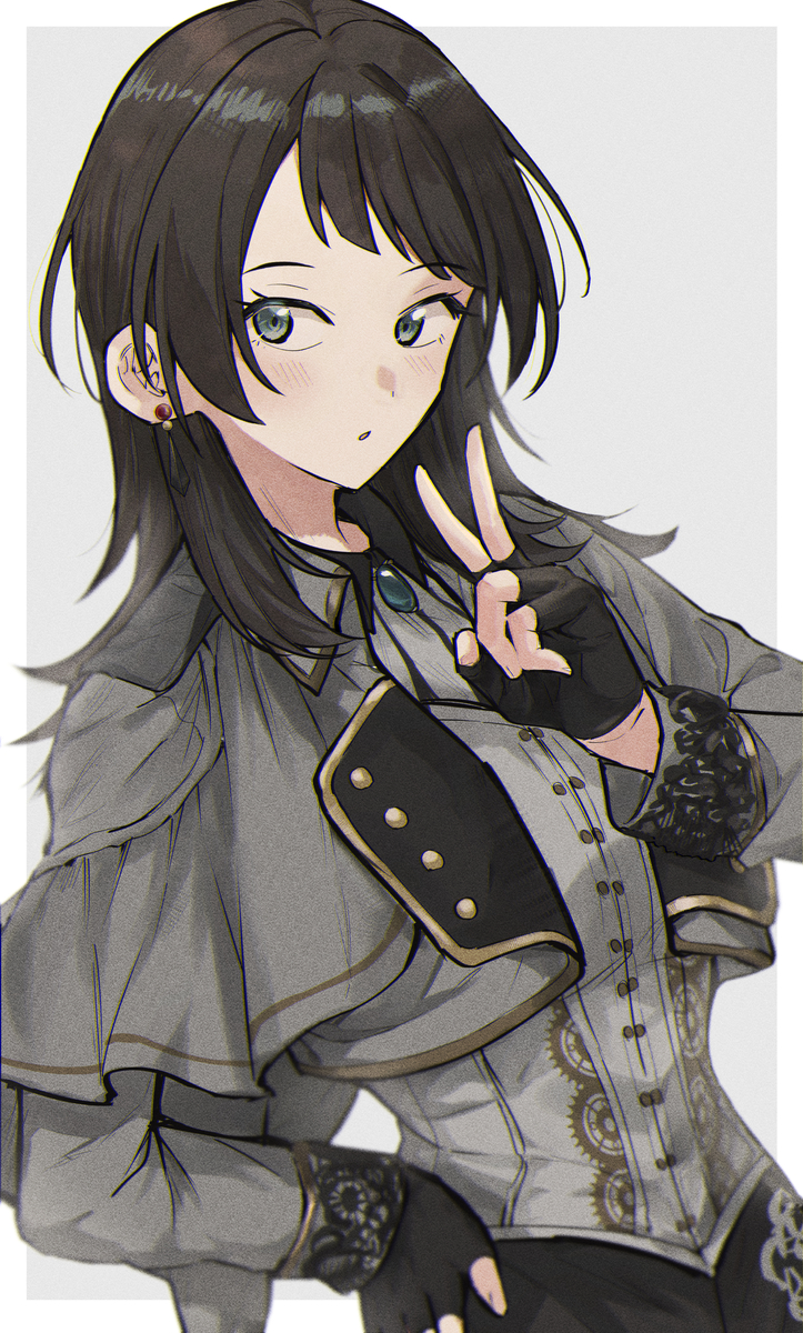 This is a pixiv picture whose title is ぶい.