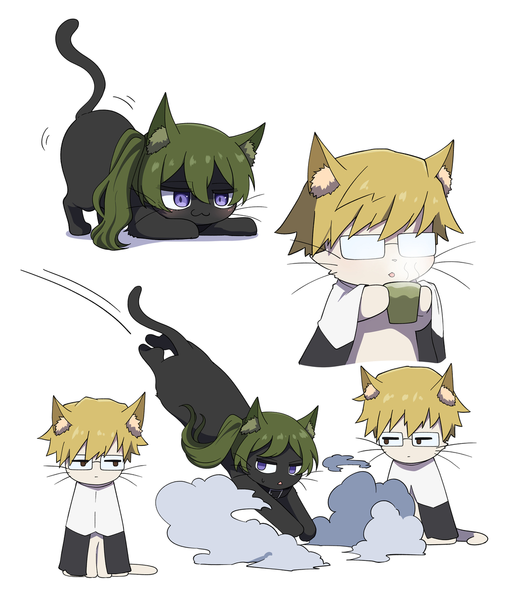 This is a pixiv picture whose title is 🐱🐱🐱.