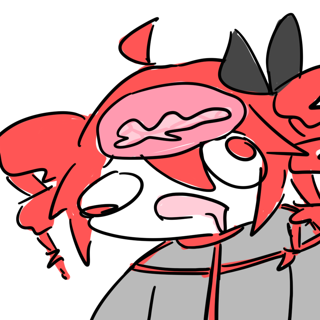 This is a pixiv picture whose title is brain rot.