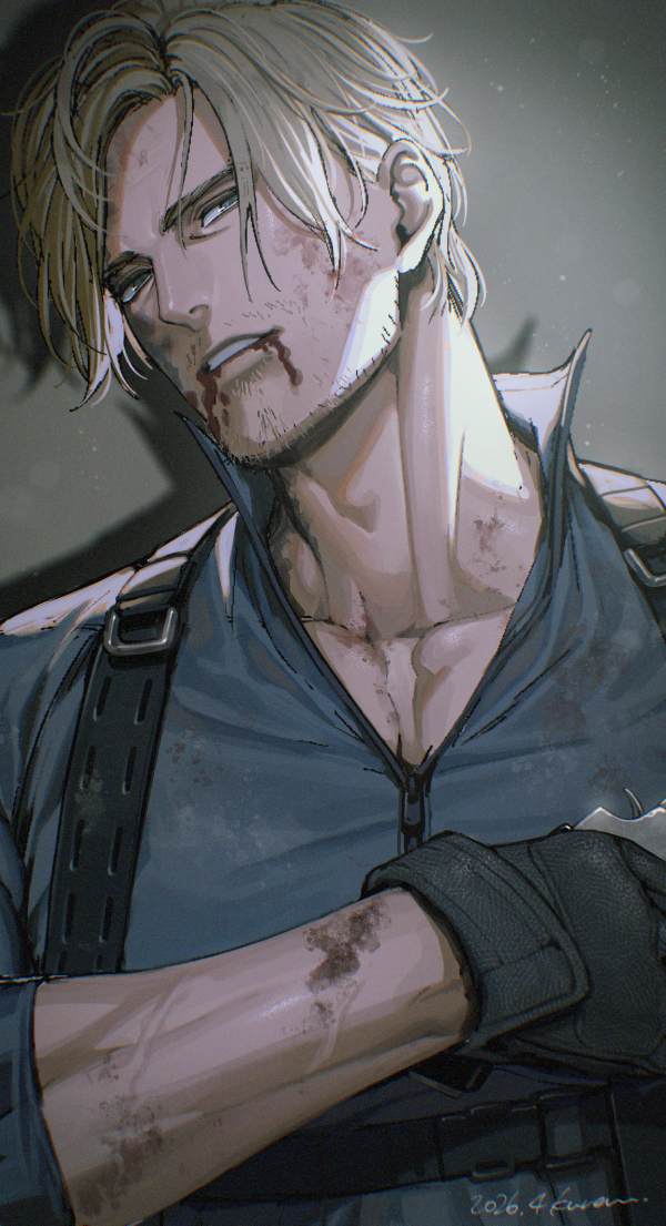 This is a pixiv picture whose title is BH9　レオン.