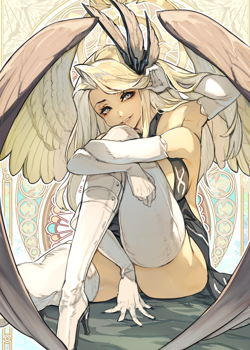 This is a pixiv picture whose title is 二対の寵愛.