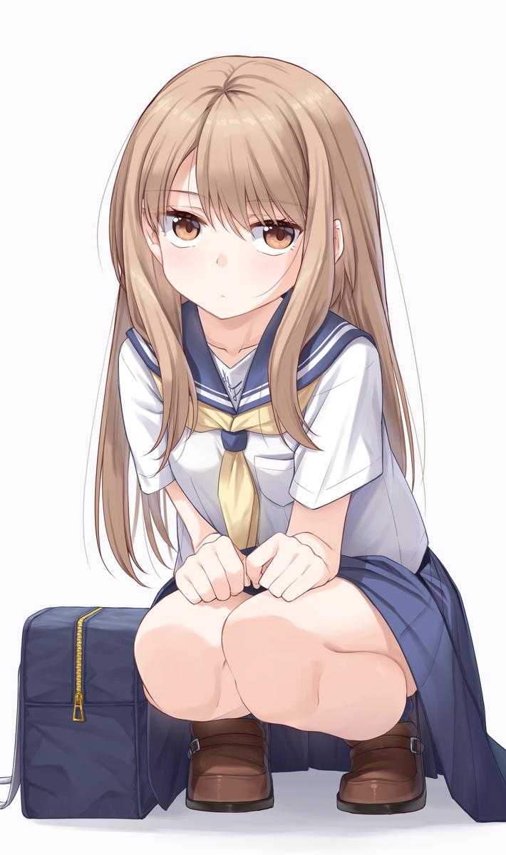 This is a pixiv picture whose title is 「……一緒に帰る？」.
