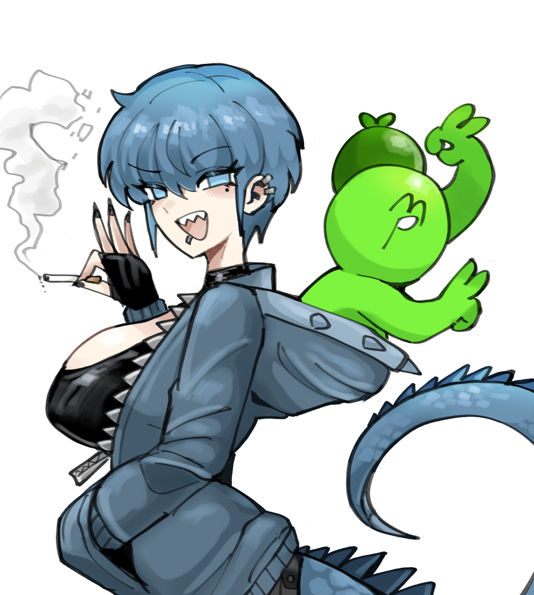 This is a pixiv picture whose title is 가메챤과 더더.