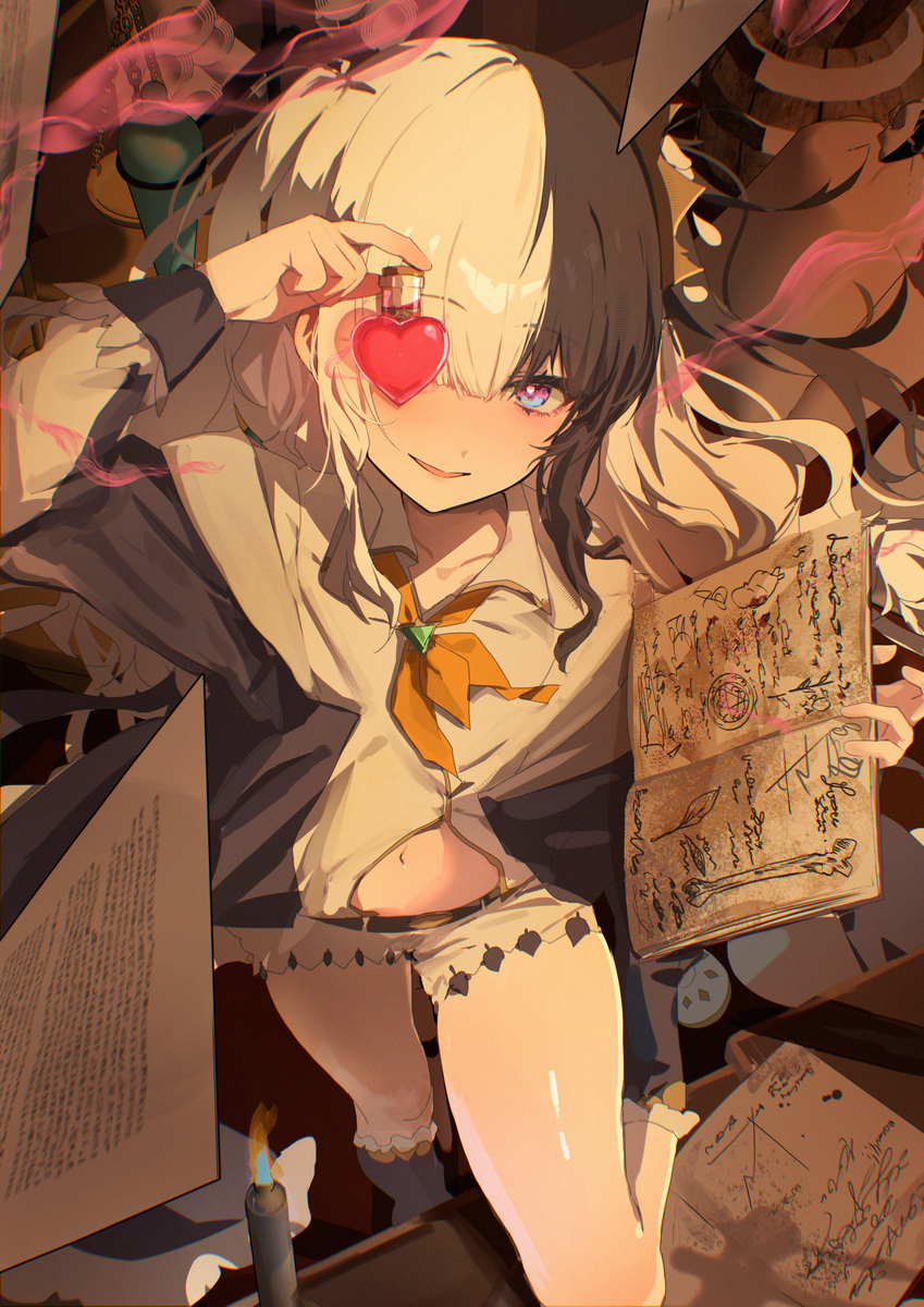 This is a pixiv picture whose title is 魔恋.