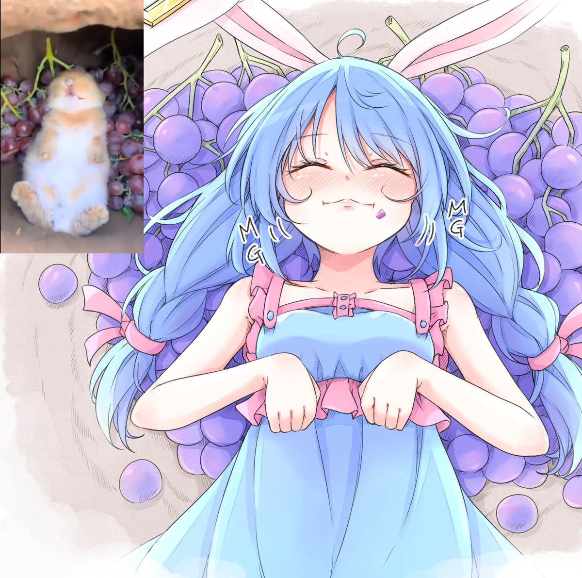 This is a pixiv picture whose title is 贅沢なうさぎ清蘭ちゃん.