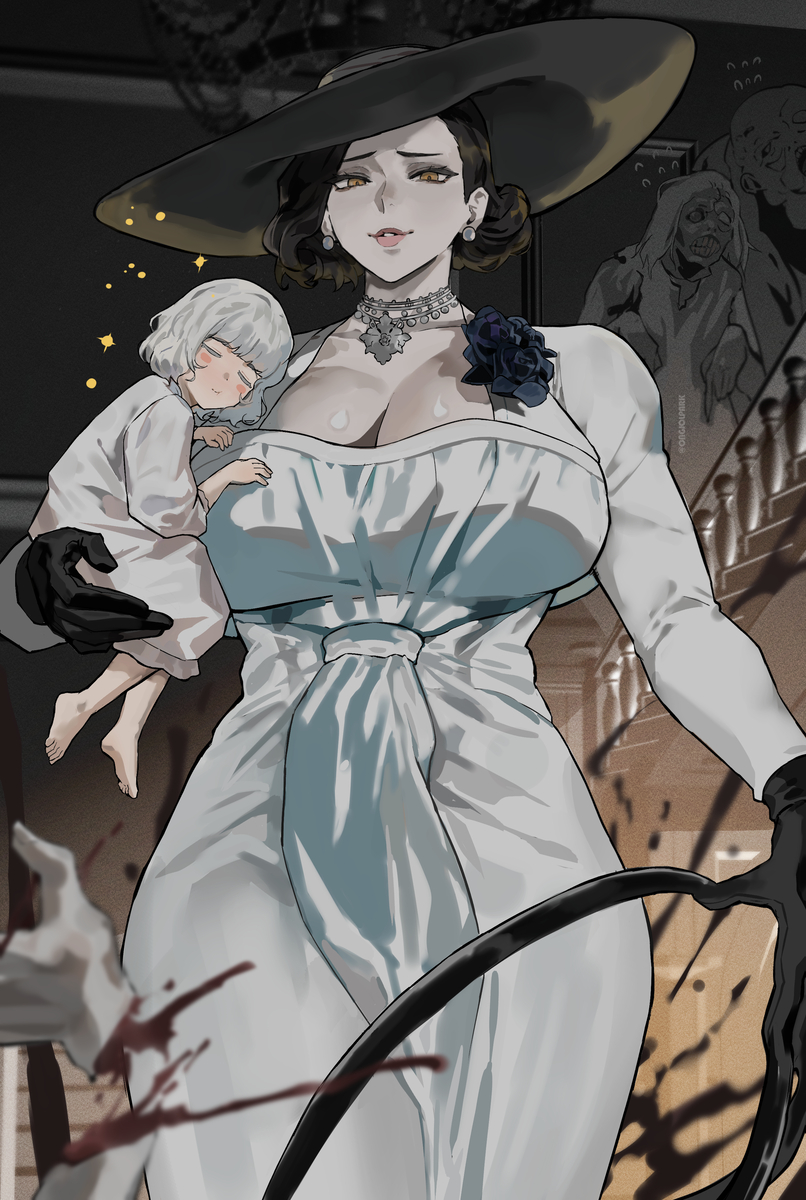 This is a pixiv picture whose title is Playable Dimitrescu.