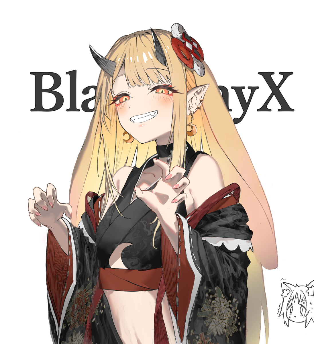 This is a pixiv picture whose title is かぐや -Bkack onyX ver-.