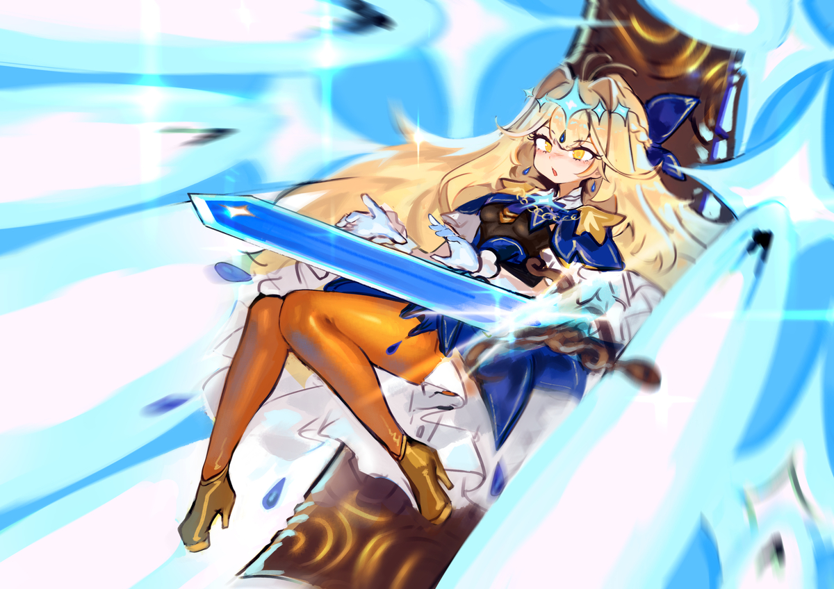 This is a pixiv picture whose title is 輝星流儲君森亞露露卡(.