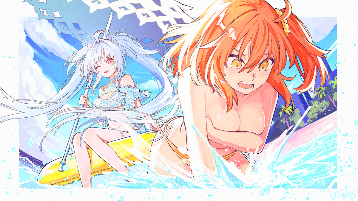 This is a pixiv picture whose title is そろそろアプデ水着をね.