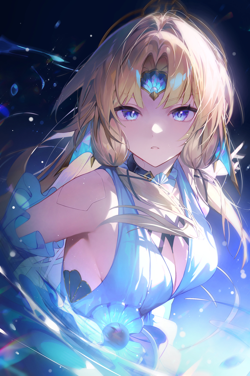 This is a pixiv picture whose title is 「すべてを——琥珀の王に」.