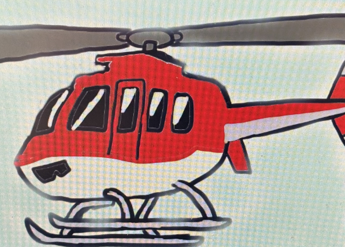 This is a pixiv picture whose title is ㊗️ヘリコプターの日🚁.