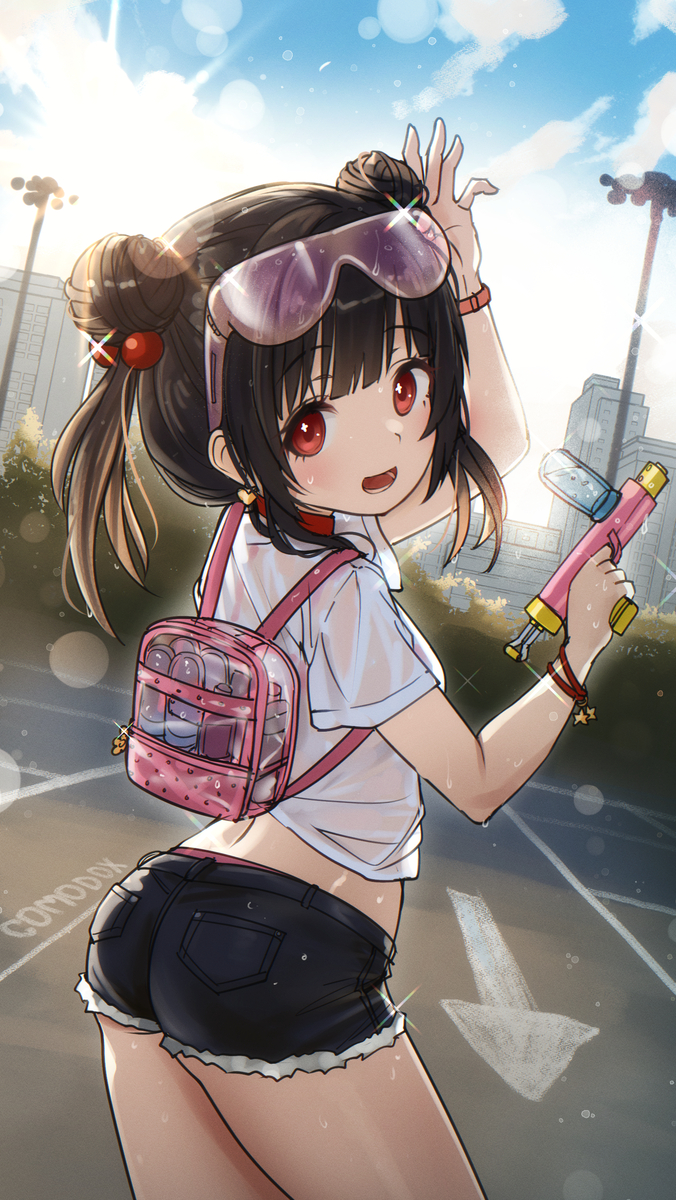 This is a pixiv picture whose title is Lulla 🔫🌞💦 [speedpaint].