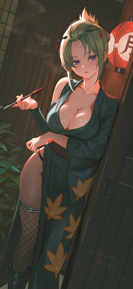 This is a pixiv picture whose title is 【request】月詠.