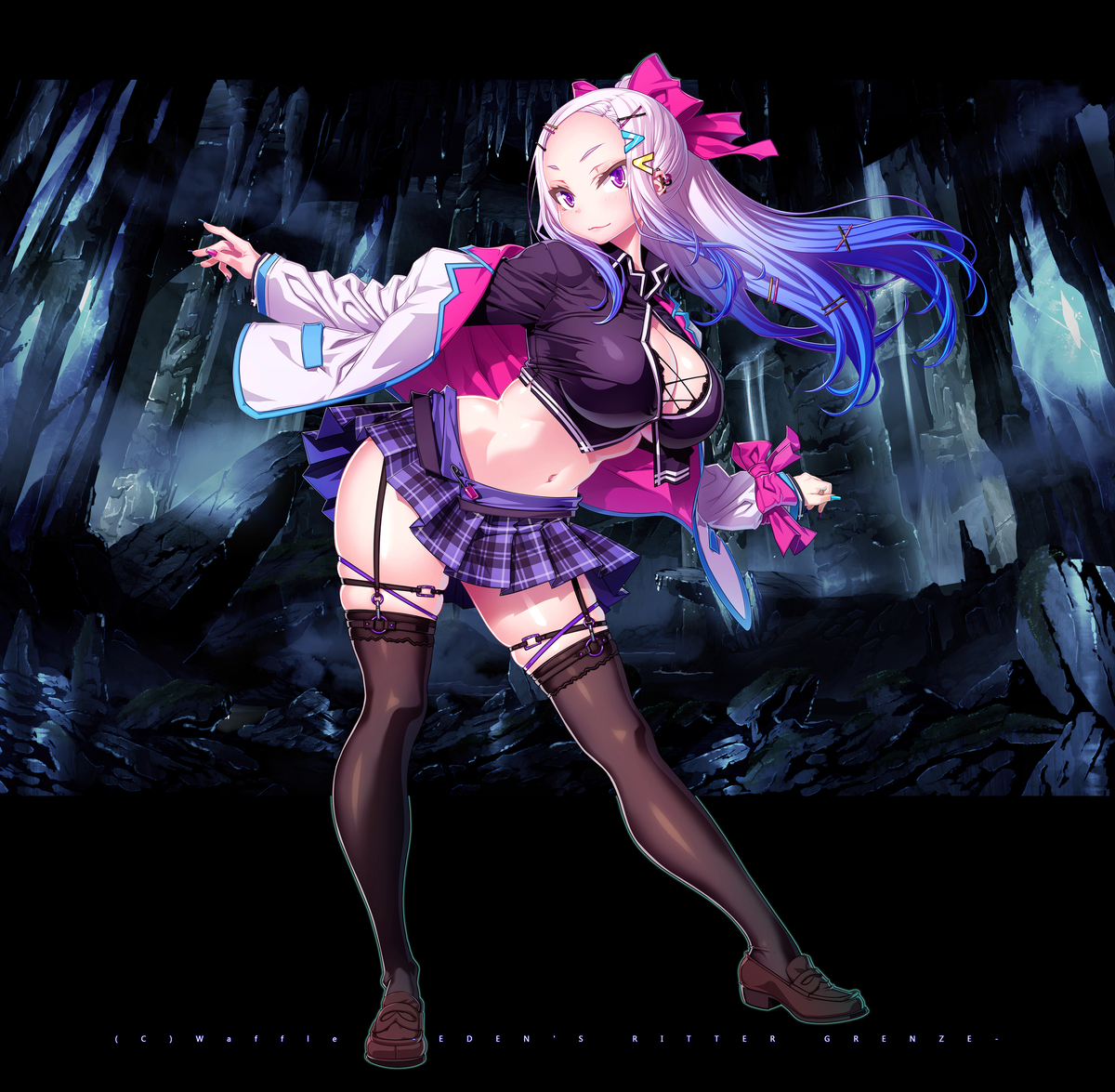 This is a pixiv picture whose title is ソーシャルゲーム『エデンズリッターグレンツェ』.