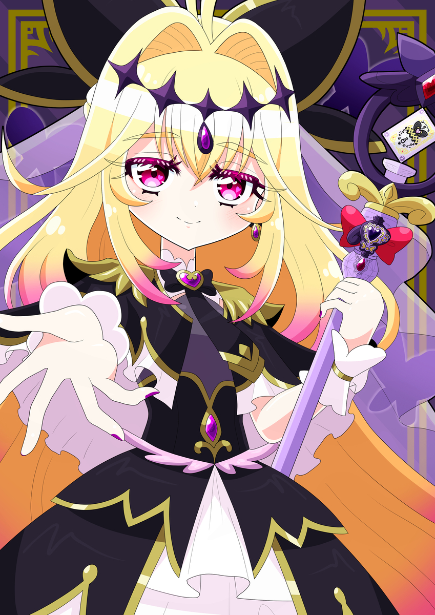 This is a pixiv picture whose title is キュアアルカナ・シャドウ.