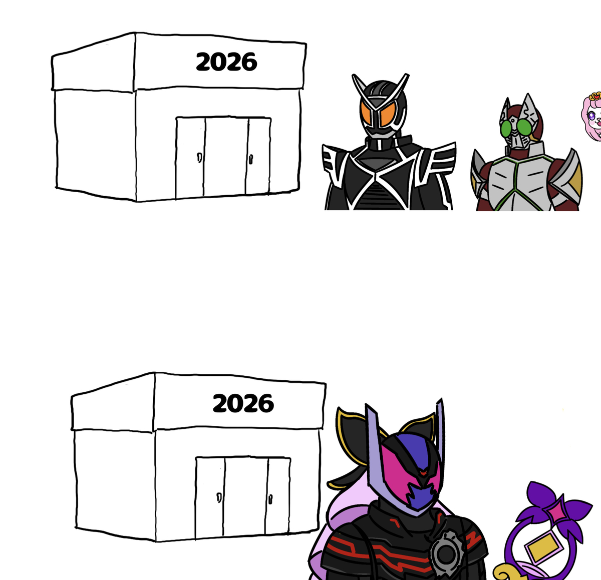 This is a pixiv picture whose title is ようこそ2026年へ.