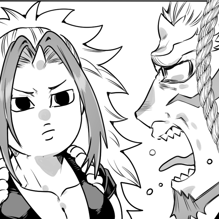 This is a pixiv picture whose title is 左右様.