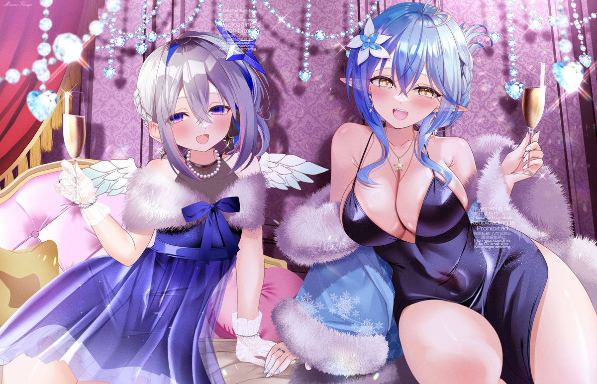 This is a pixiv picture whose title is ナイトパーティーゴリレバ！.