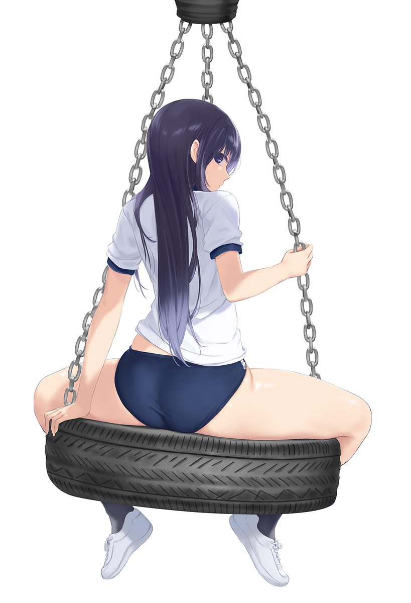 This is a pixiv picture whose title is タイヤブランコ.