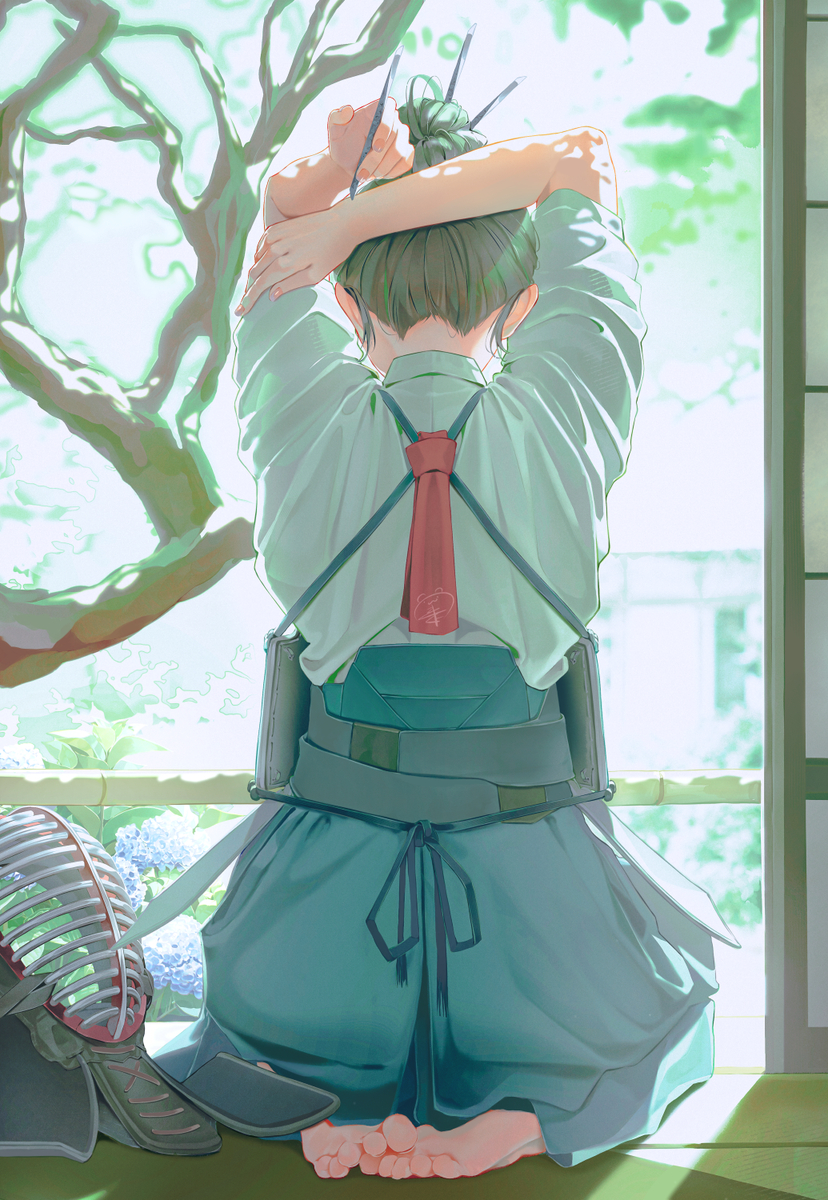 This is a pixiv picture whose title is 息.