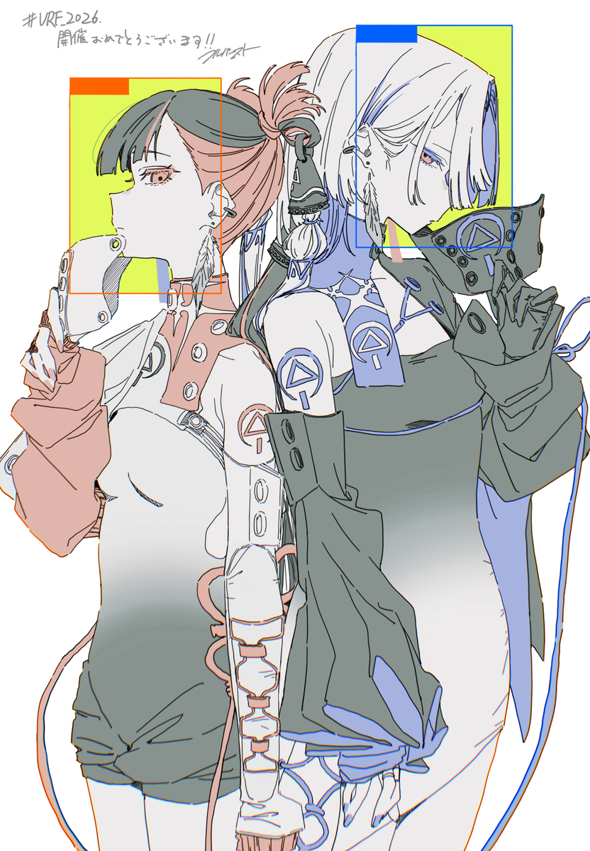 This is a pixiv picture whose title is 告知.