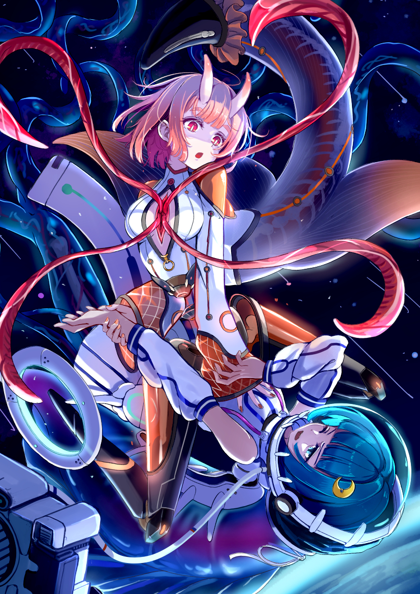 This is a pixiv picture whose title is Skeb クリオネ娘デザイン.